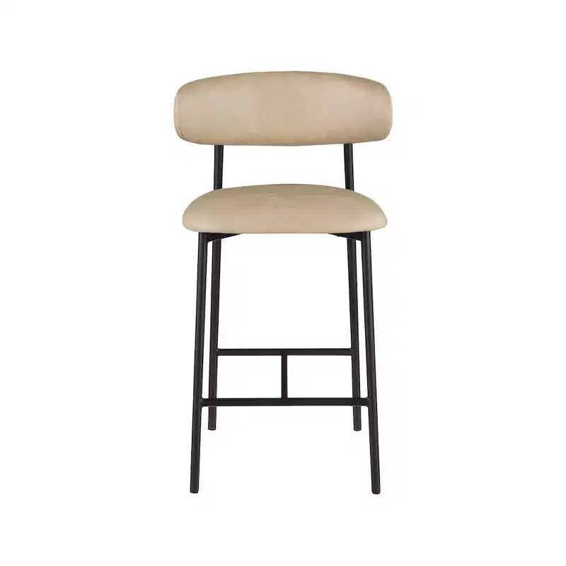 Tabouret de comptoir en cuir végétalien