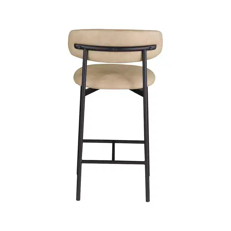 Tabouret de comptoir en cuir végétalien