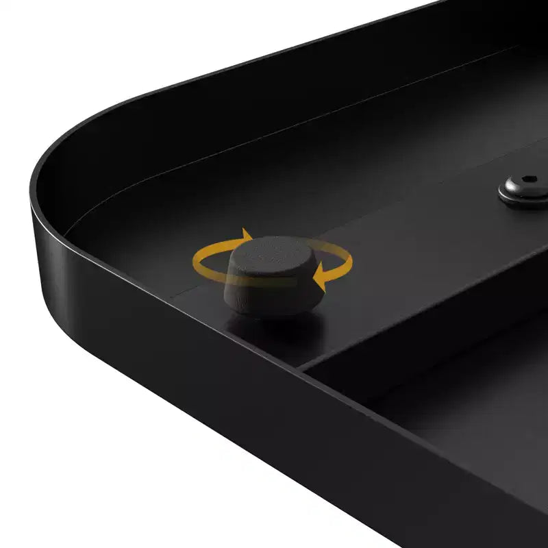Console de ferme rustique avec cadre en métal noir pour entrée