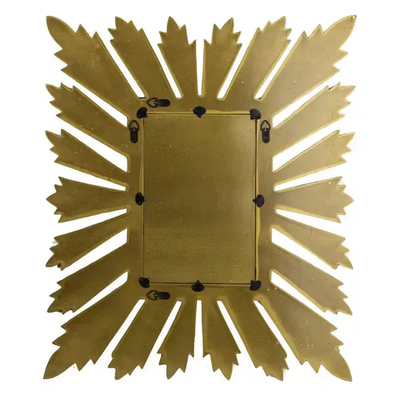 Miroir mural rectangulaire Sunburst, doré