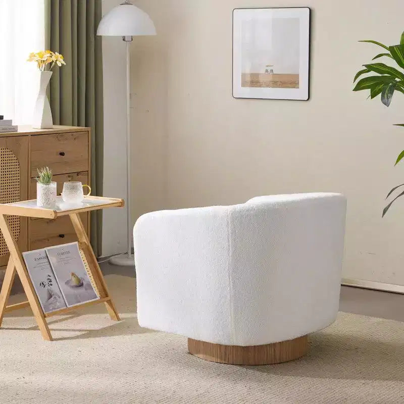 Fauteuil crapaud pivotant pour salon