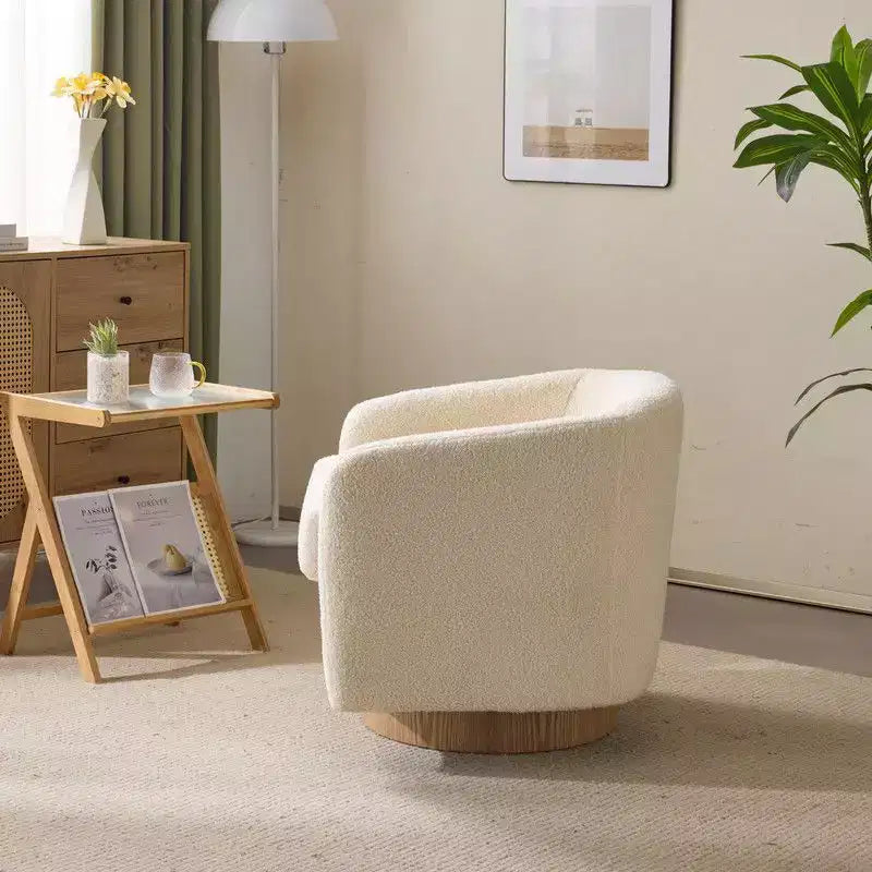 Fauteuil crapaud pivotant pour salon