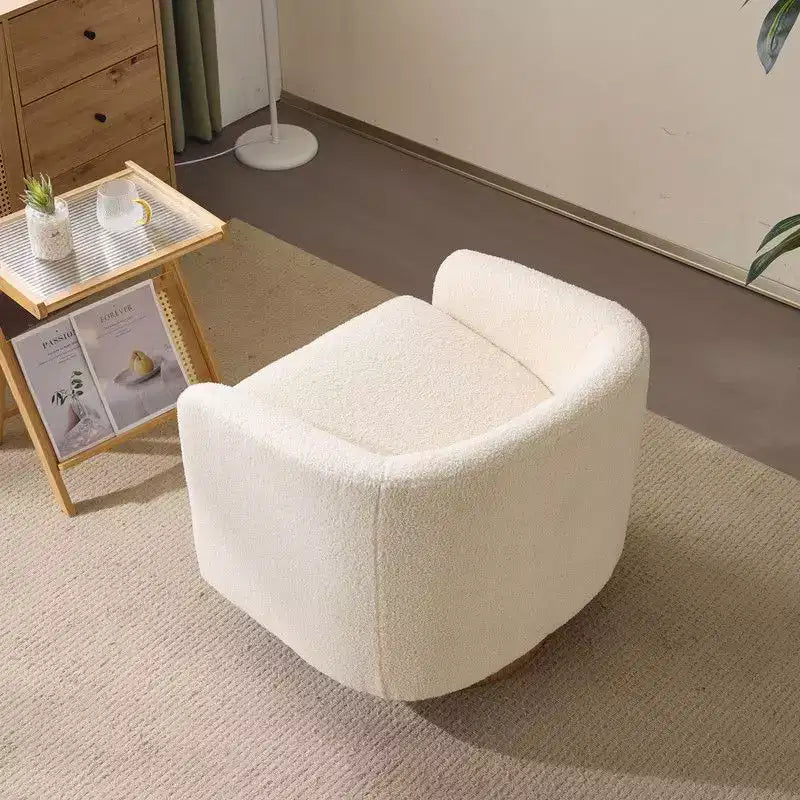 Fauteuil crapaud pivotant pour salon