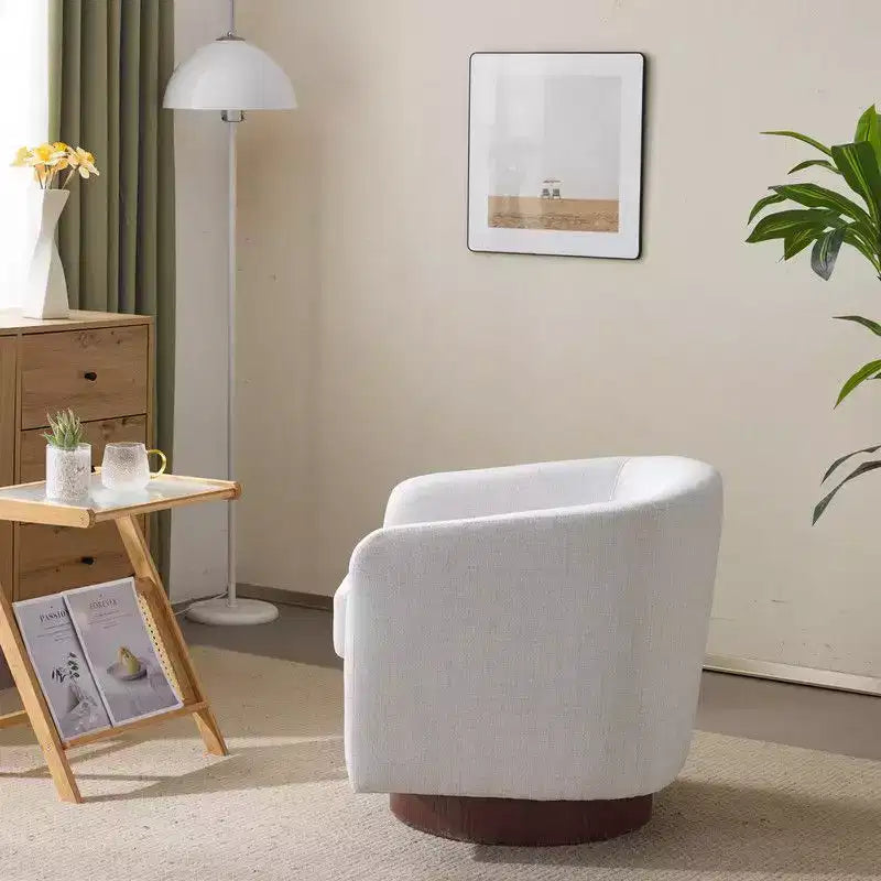Fauteuil crapaud pivotant pour salon