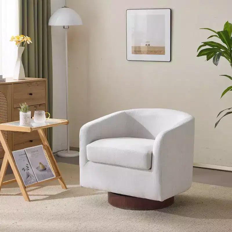 Fauteuil crapaud pivotant pour salon