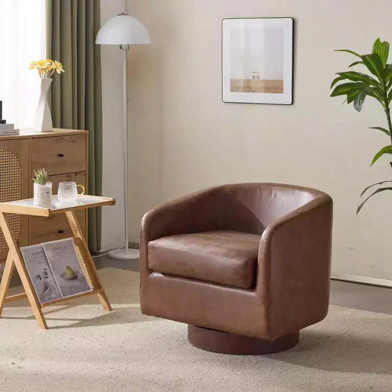 Fauteuil crapaud pivotant pour salon
