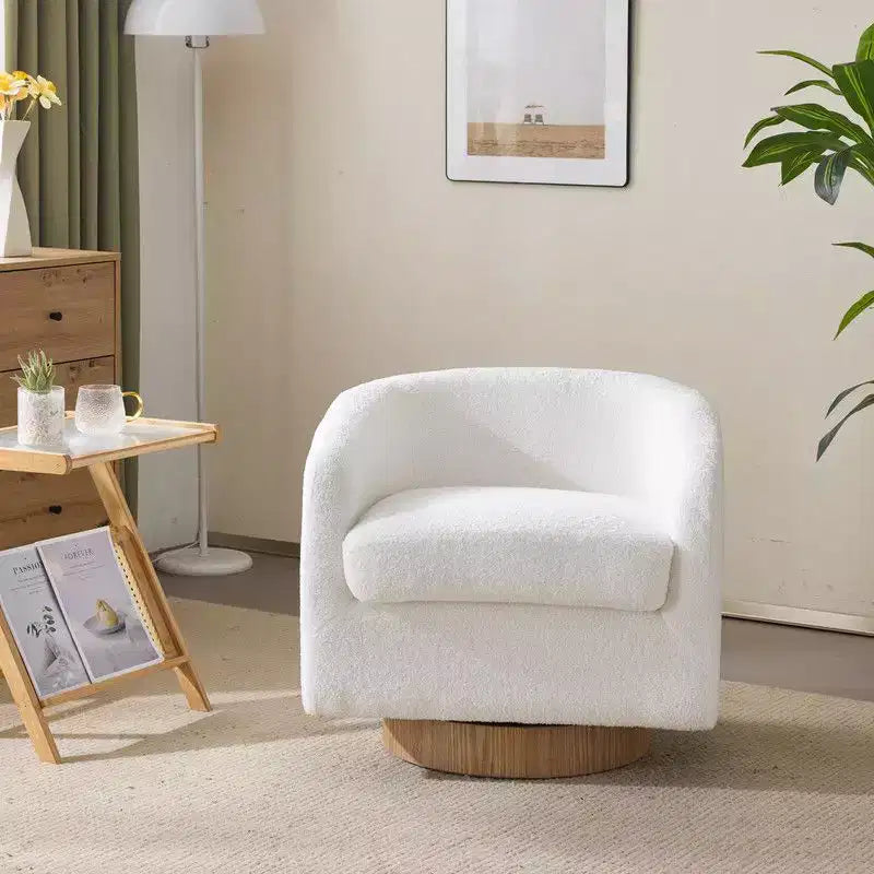 Fauteuil crapaud pivotant pour salon