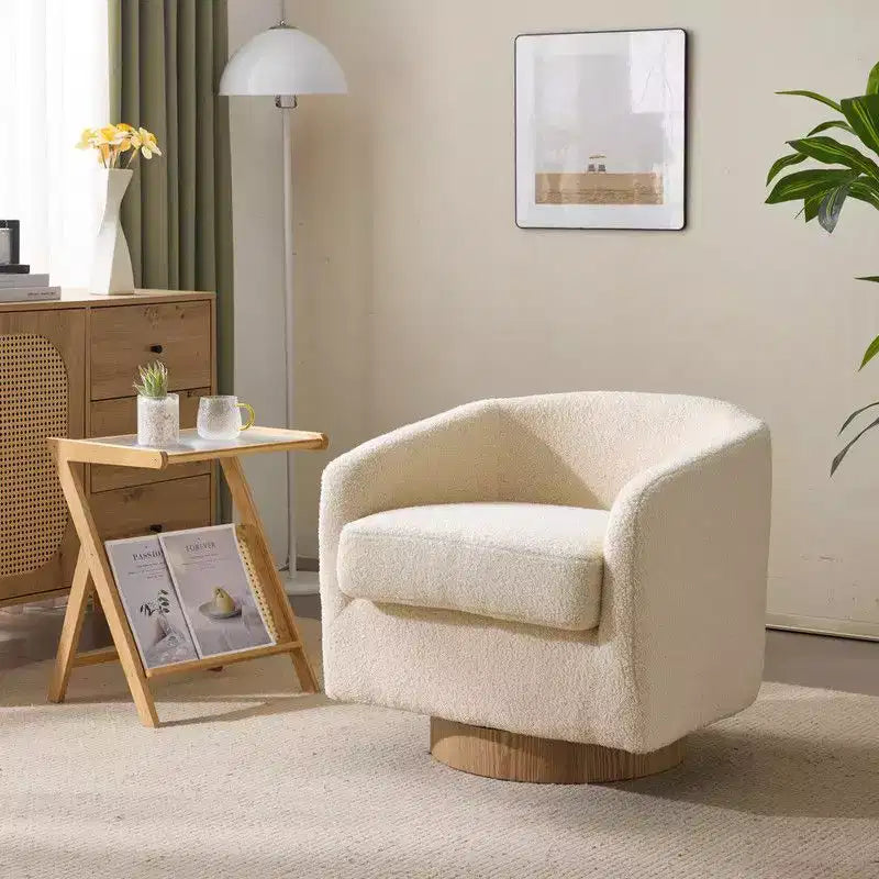 Fauteuil crapaud pivotant pour salon