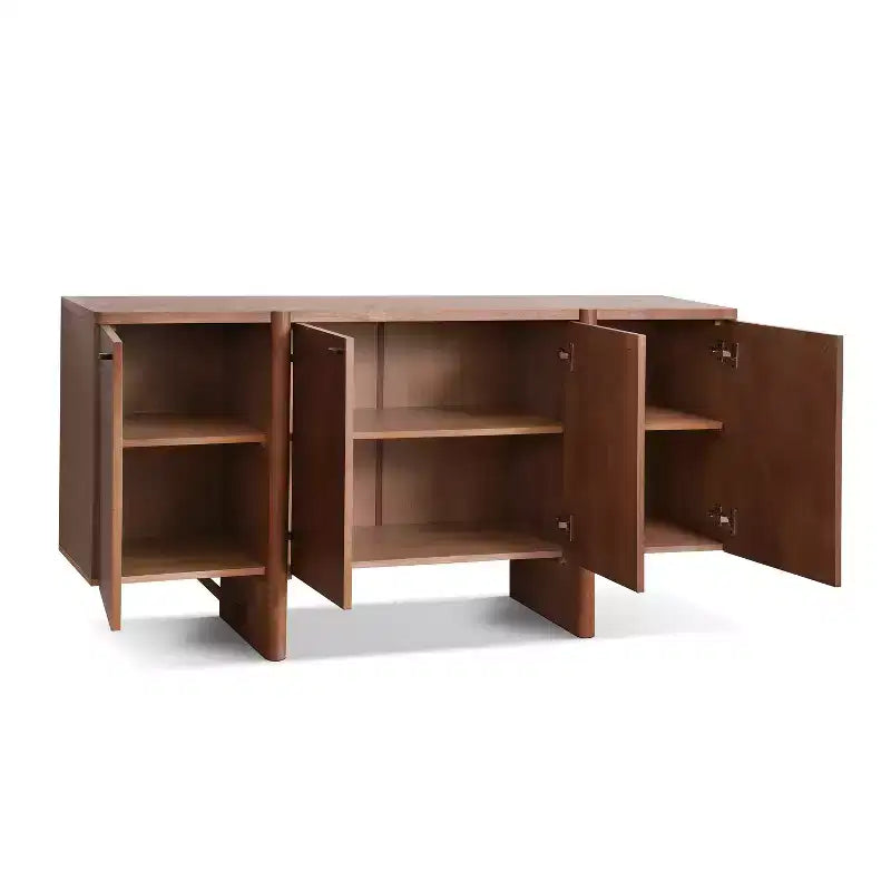 Buffet en bois moderne minimaliste avec rangement polyvalent