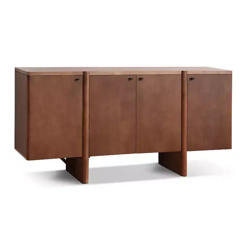 Buffet en bois moderne minimaliste avec rangement polyvalent