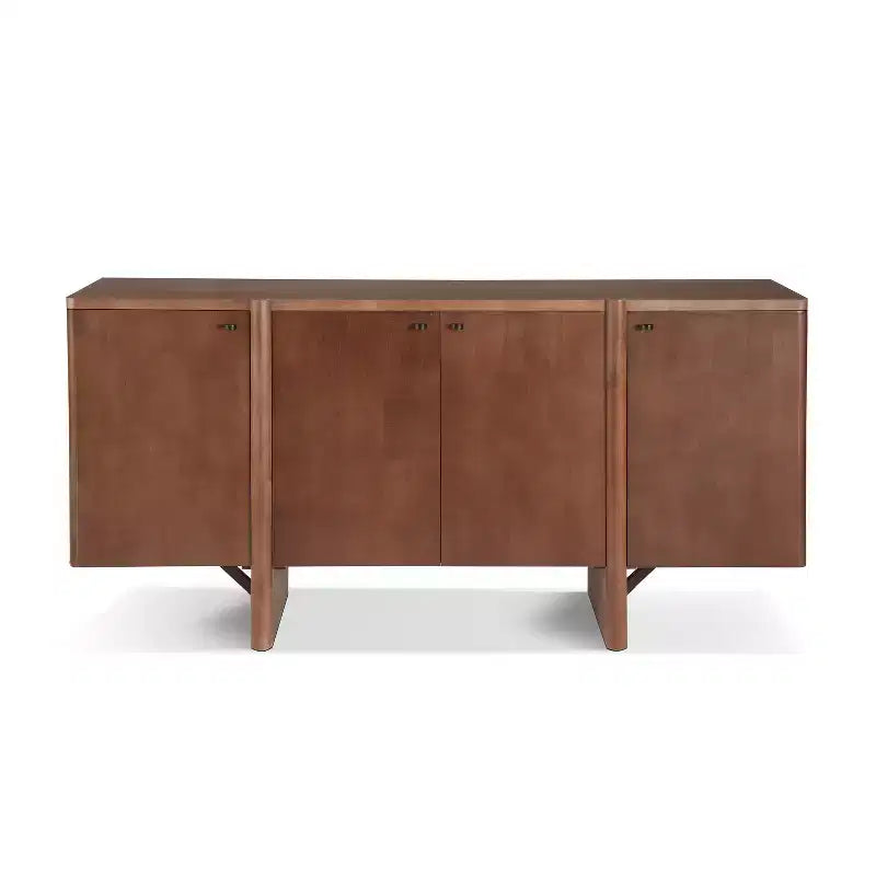 Buffet en bois moderne minimaliste avec rangement polyvalent