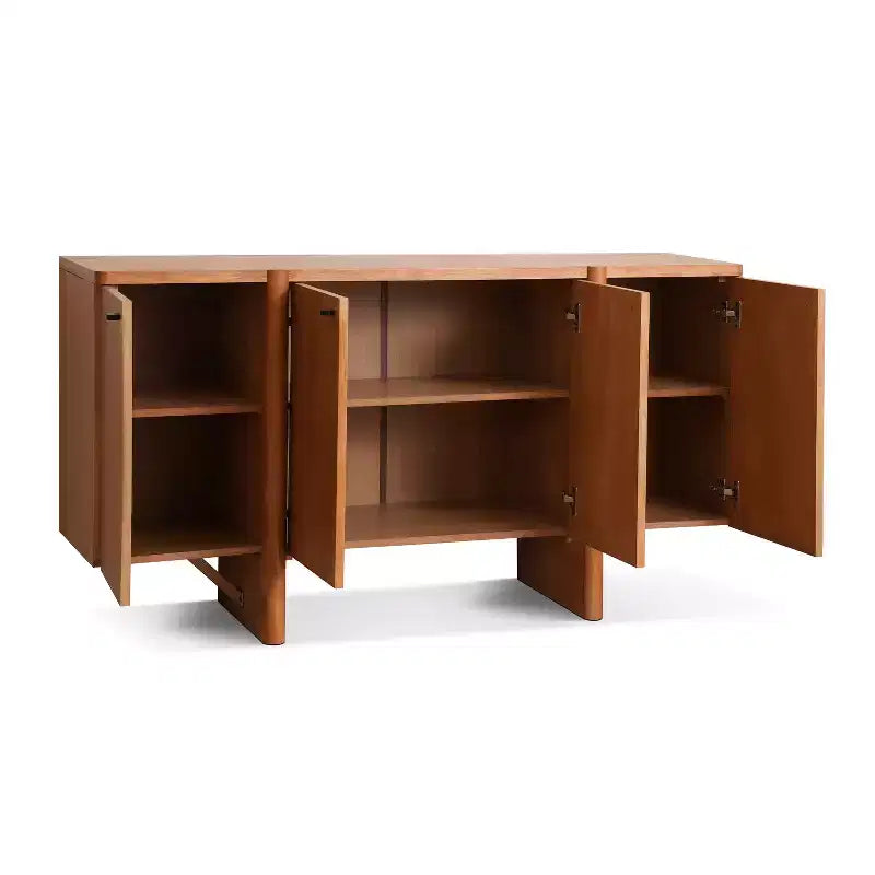 Buffet en bois moderne minimaliste avec rangement polyvalent