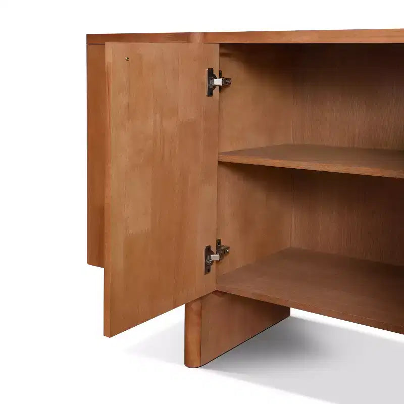 Buffet en bois moderne minimaliste avec rangement polyvalent