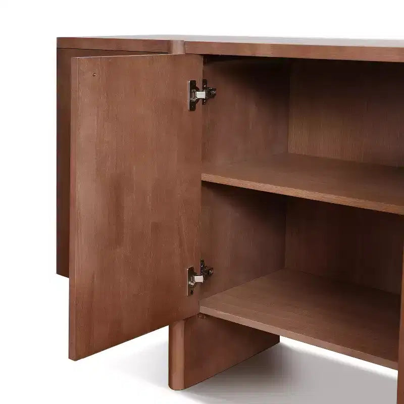 Buffet en bois moderne minimaliste avec rangement polyvalent