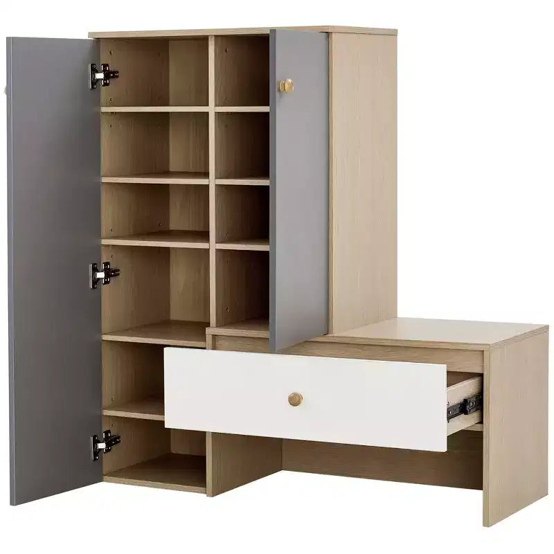 Banc de rangement à chaussures multifonctionnel, armoires à chaussures, étagère à chaussures avec banc