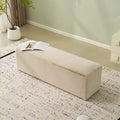 Long pouf rembourré moderne