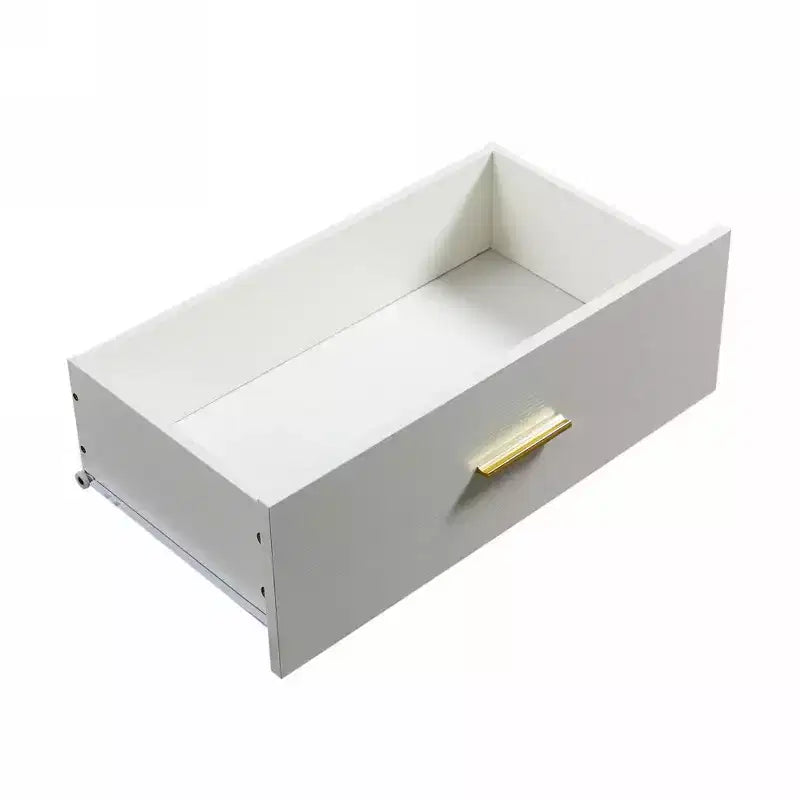 Commode moderne à 8 ou 9 tiroirs avec poignées dorées, large meuble de rangement pour chambre à coucher