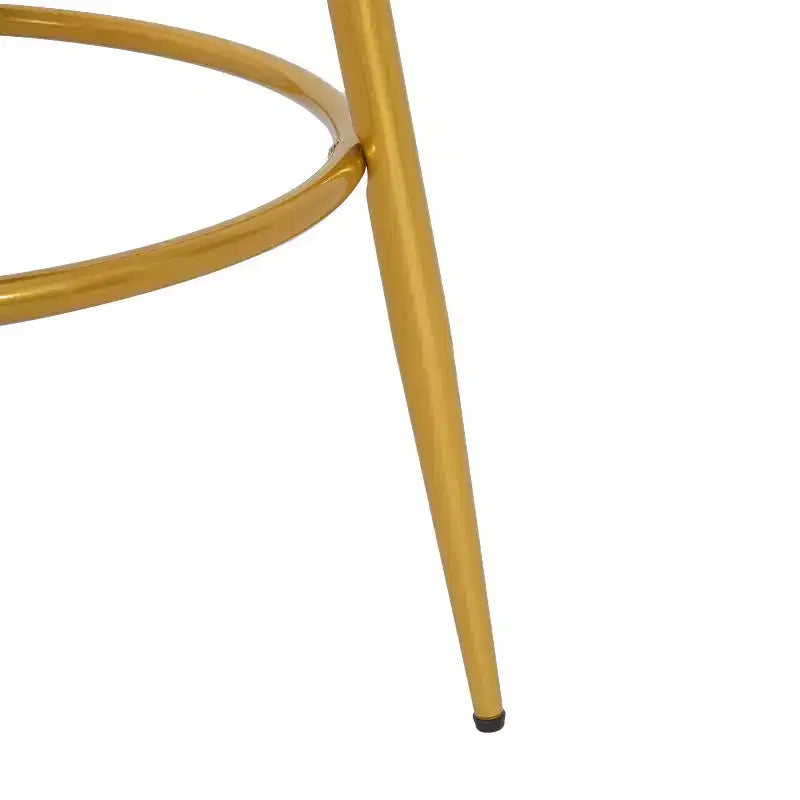 Tabourets de bar pivotants hauteur comptoir 79 cm, tissés à la main, bleus, pour îlot de cuisine