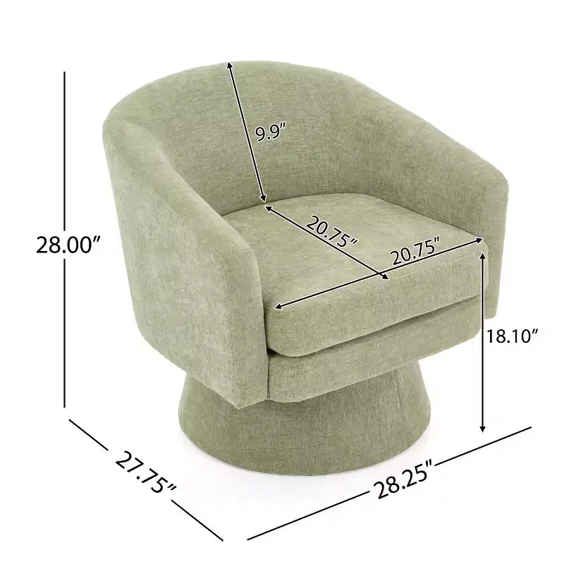 Fauteuil pivotant contemporain 360 en chenille