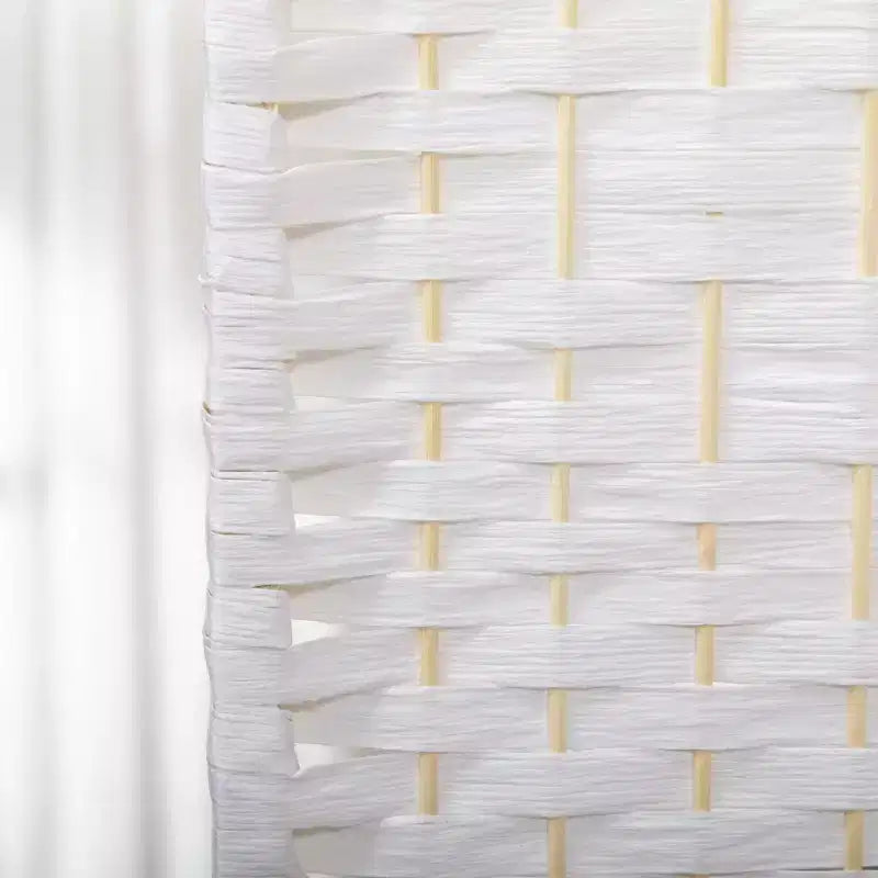 Paravent pliable à 4 panneaux, écran d'intimité en fibre ondulée, séparation autoportante