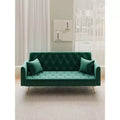 MAYEERTY Love Seat Velvet Sofa Comfortable for Living Room Bedroom Green