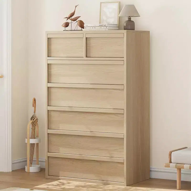 7 Drawer Dresser for Bedroom, Modern Double Dresser Organizer with 7 Drawers Large Storage, Wooden Chest of Drawers for Bedroom, Living Room, Nursery