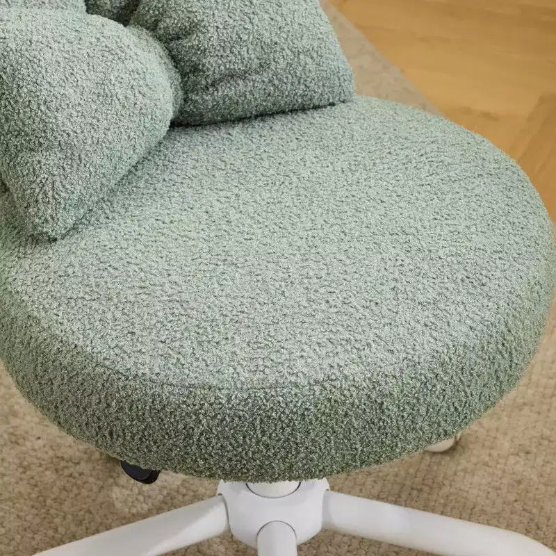 Fauteuil de bureau pivotant Bow Teddy en tissu avec oreilles de lapin réglables