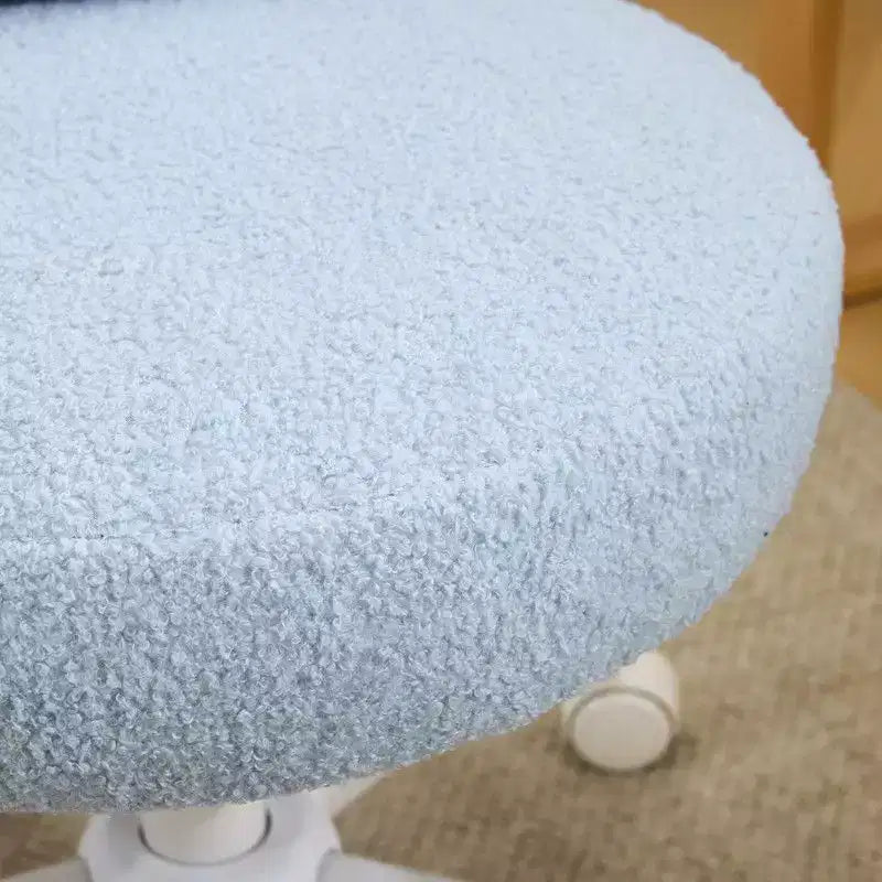 Fauteuil de bureau pivotant Bow Teddy en tissu avec oreilles de lapin réglables