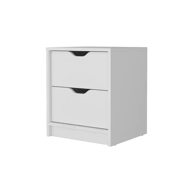 Table de chevet fonctionnelle à 2 tiroirs pour chambre à coucher
