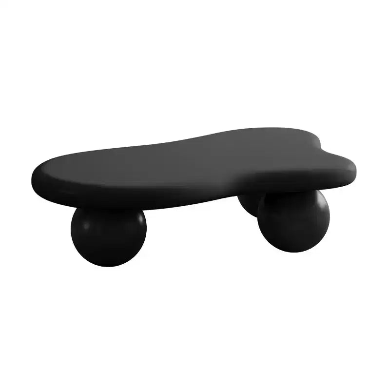 Table basse nuage 47 avec pieds sphériques, Table basse centrale irrégulière moderne