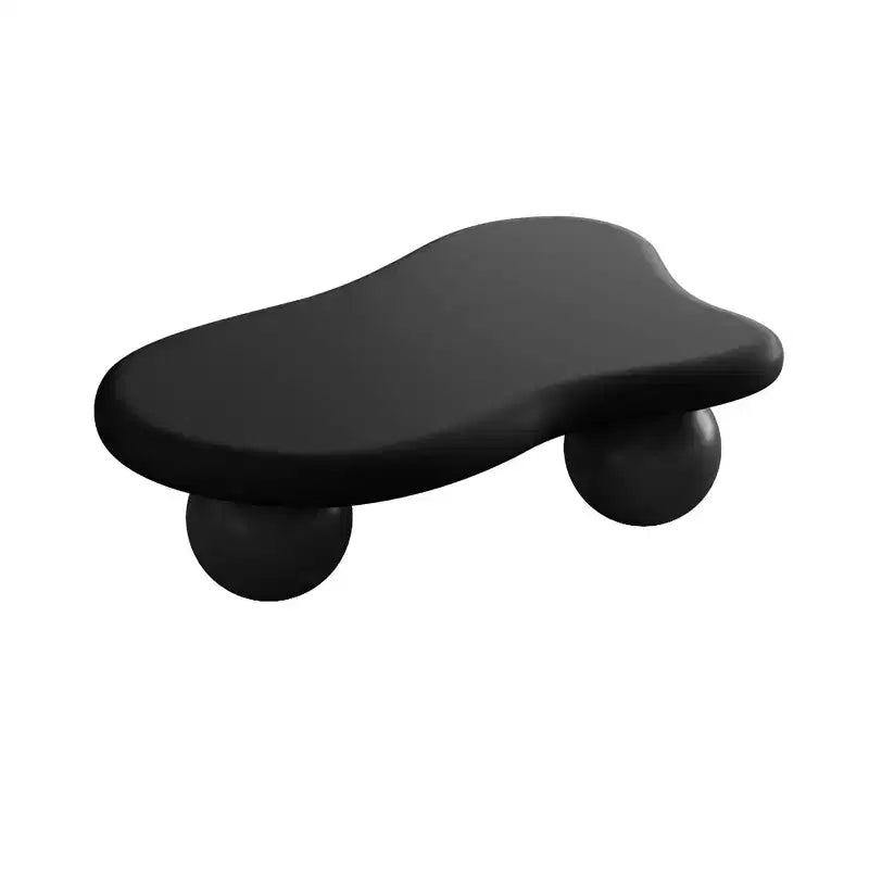 Table basse nuage 47 avec pieds sphériques, Table basse centrale irrégulière moderne