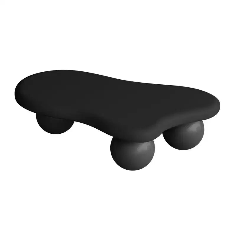 Table basse nuage 47 avec pieds sphériques, Table basse centrale irrégulière moderne