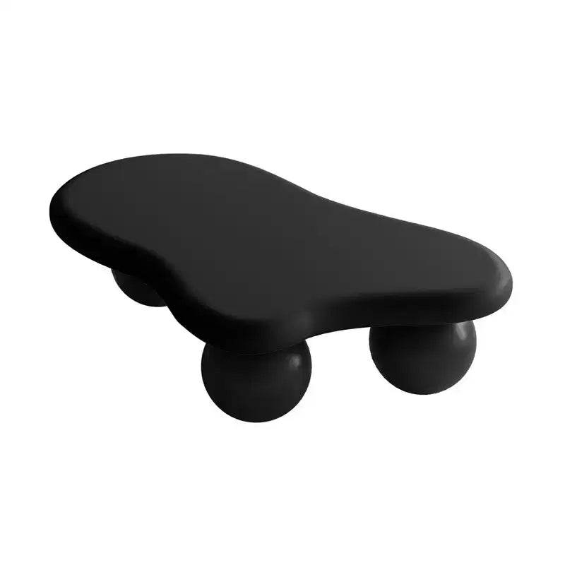 Table basse nuage 47 avec pieds sphériques, Table basse centrale irrégulière moderne