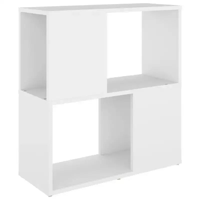 vidaXL Book Cabinet White Engineered wood Medium Book Cabinet