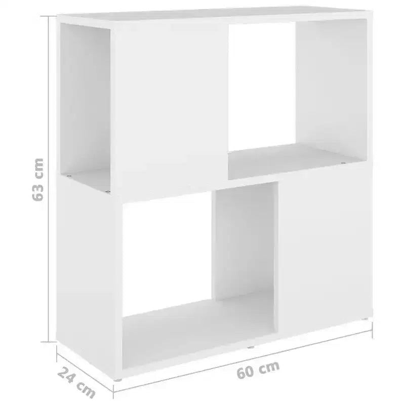Armoire à Livres Blanche Bois d'Ingénierie Armoire à Livres Moyenne