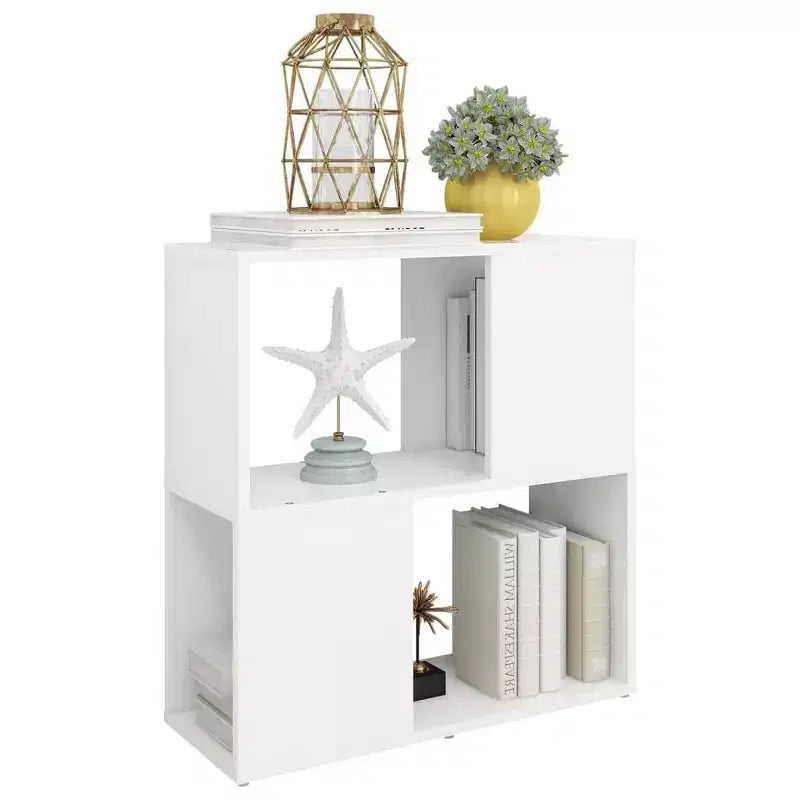 Armoire à Livres Blanche Bois d'Ingénierie Armoire à Livres Moyenne