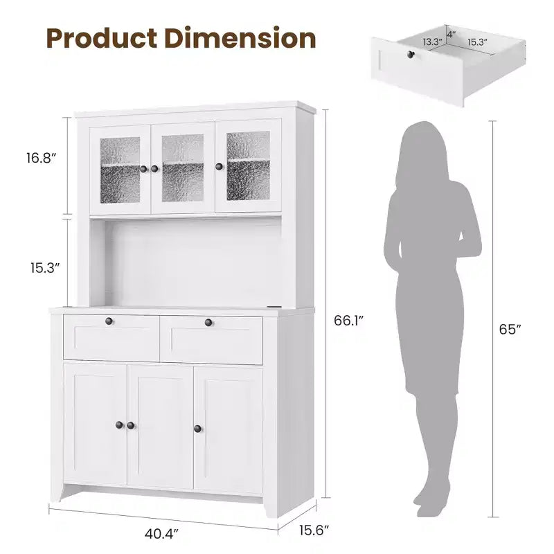 Meuble de rangement haut de cuisine avec station de recharge, Armoire de rangement de cuisine moderne