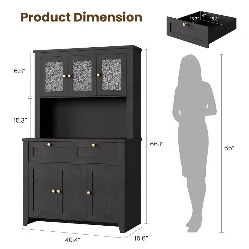 Meuble de rangement haut de cuisine avec station de recharge, Armoire de rangement de cuisine moderne