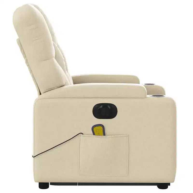 Fauteuil inclinable de massage relevable gris foncé