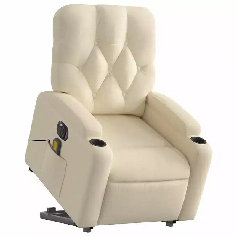 Fauteuil inclinable de massage relevable gris foncé