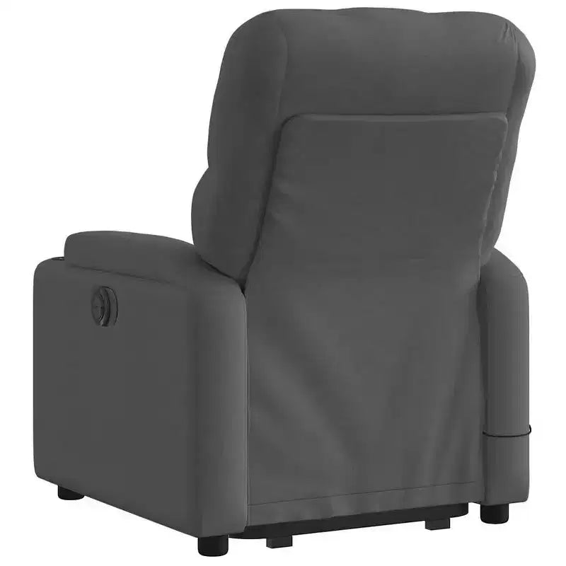 Fauteuil inclinable de massage relevable gris foncé