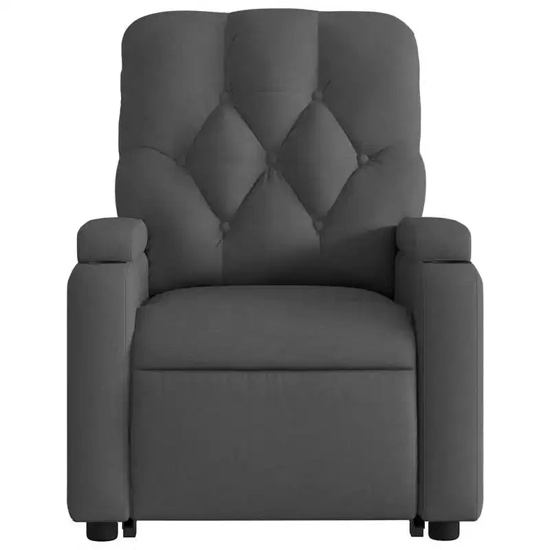 Fauteuil inclinable de massage relevable gris foncé
