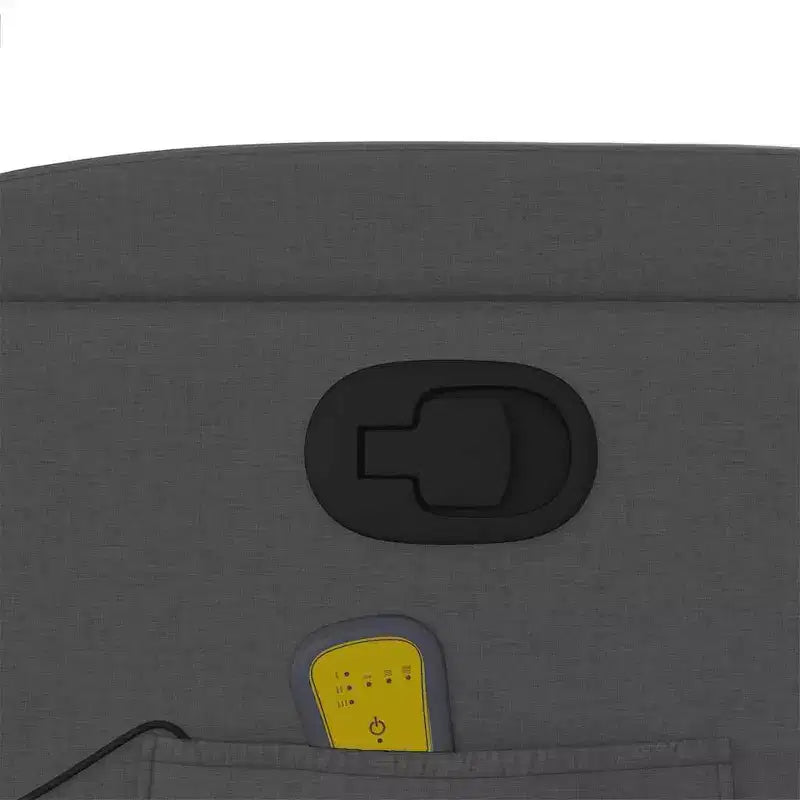 Fauteuil inclinable de massage relevable gris foncé