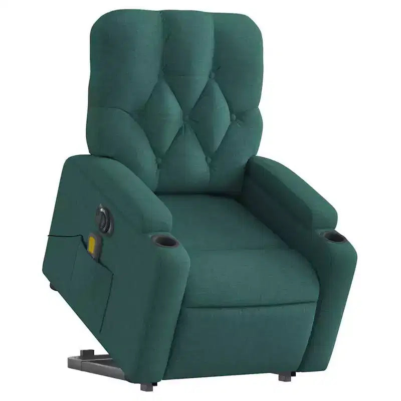 Fauteuil inclinable de massage relevable gris foncé