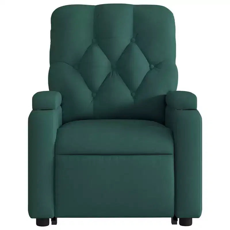 Fauteuil inclinable de massage relevable gris foncé