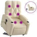 vidaXL Stand Up Massage Recliner Chair Dark Gray