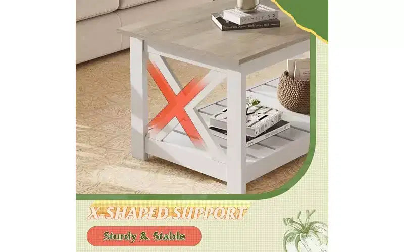 Table basse de ferme pour salon, table basse rustique 40.1