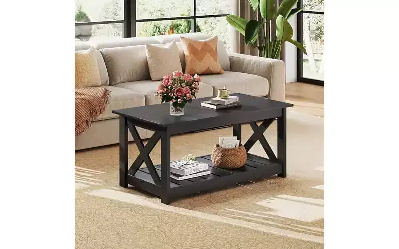 Table basse de ferme pour salon, table basse rustique 40.1
