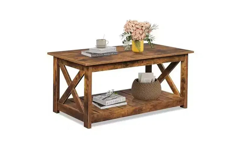 Table basse de ferme pour salon, table basse rustique 40.1