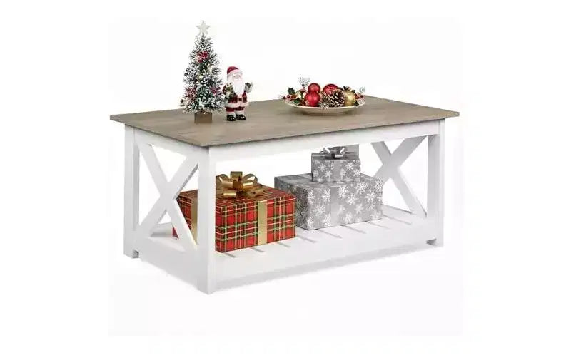 Table basse de ferme pour salon, table basse rustique 40.1